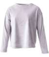 BH210 Brand Lab Ladies Plush Fleece Crew Neck Sweatshirt Silver Grey colour image